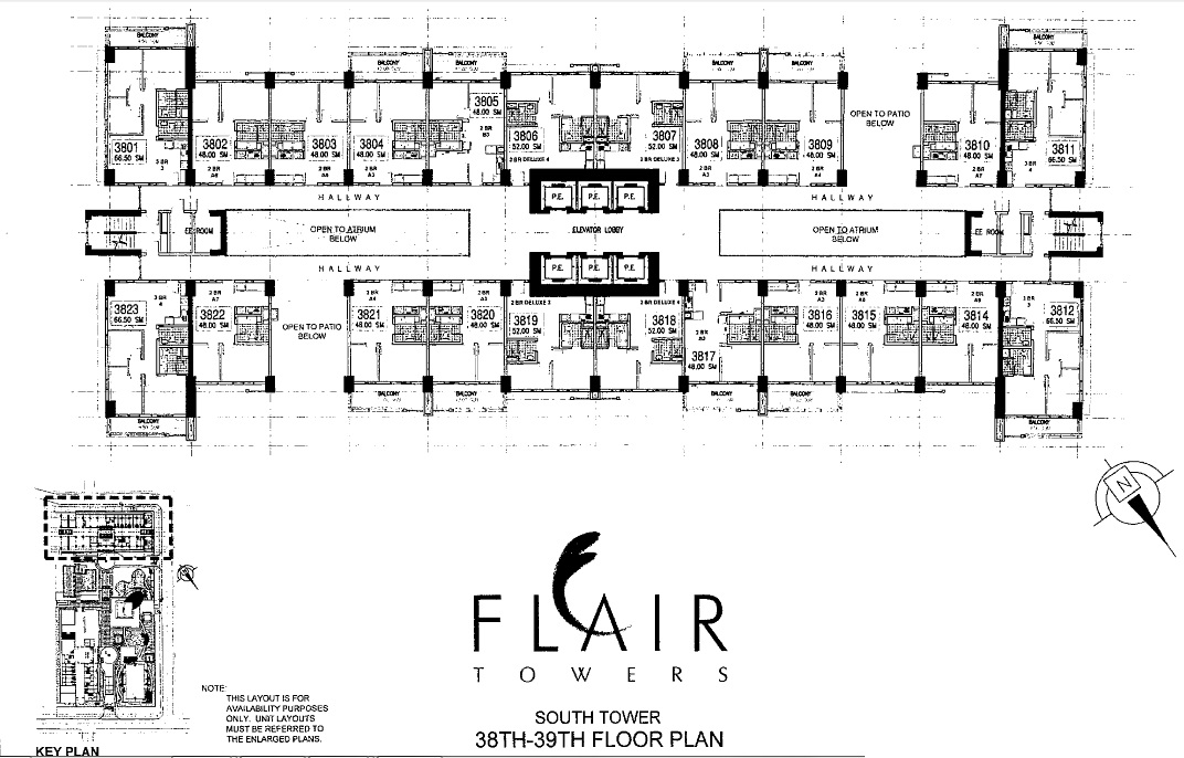 Flair Towers South Tower 38th 39th Floor Plan « Flair Towers